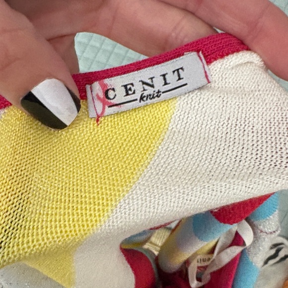 VINTAGE Y2K Colorful Striped Women's Halter Top - Picture 12 of 12